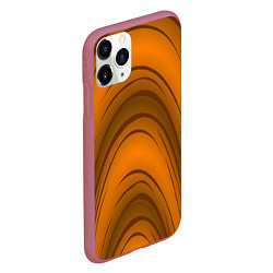 Чехол iPhone 11 Pro матовый Гнутое дерево, цвет: 3D-малиновый — фото 2