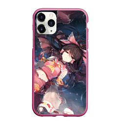 Чехол iPhone 11 Pro матовый Touhou Project Рейму Hakurei