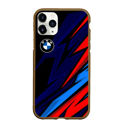 Чехол iPhone 11 Pro матовый BMW - m colors and black