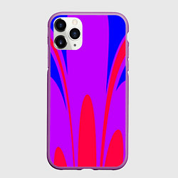 Чехол iPhone 11 Pro матовый Яркий цветной мотив