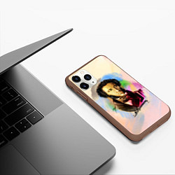 Чехол iPhone 11 Pro матовый А Пушкин, цвет: 3D-коричневый — фото 2