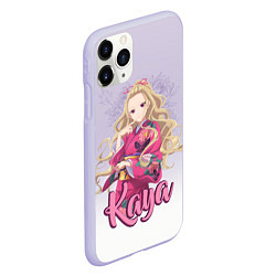 Чехол iPhone 11 Pro матовый Kaya Saimori, цвет: 3D-светло-сиреневый — фото 2