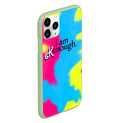 Чехол iPhone 11 Pro матовый I Am Kenough Tie-Dye, цвет: 3D-салатовый — фото 2
