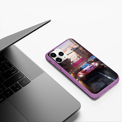 Чехол iPhone 11 Pro матовый Forza Horizon street racing, цвет: 3D-фиолетовый — фото 2