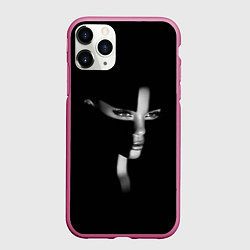 Чехол iPhone 11 Pro матовый Красивая монахиня - готический крест