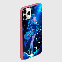 Чехол iPhone 11 Pro матовый Фурина Геншин Импакт, цвет: 3D-малиновый — фото 2