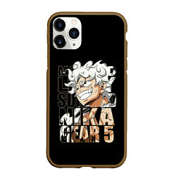 Чехол iPhone 11 Pro матовый Luffy Gear 5 Луффи, цвет: 3D-коричневый