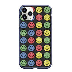 Чехол iPhone 11 Pro матовый Smiley, цвет: 3D-серый