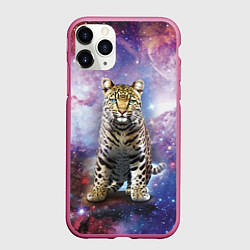 Чехол iPhone 11 Pro матовый Space leopard
