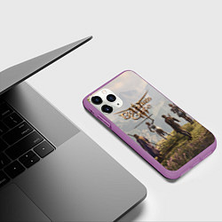 Чехол iPhone 11 Pro матовый Отряд Врат Балдура, цвет: 3D-фиолетовый — фото 2