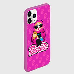 Чехол iPhone 11 Pro матовый Девушка Барби, цвет: 3D-фиолетовый — фото 2