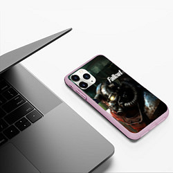 Чехол iPhone 11 Pro матовый Fallout dark style, цвет: 3D-розовый — фото 2