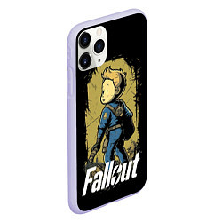 Чехол iPhone 11 Pro матовый Fallout boy, цвет: 3D-светло-сиреневый — фото 2