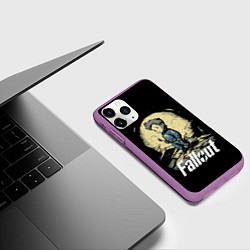 Чехол iPhone 11 Pro матовый Fallout boy, цвет: 3D-фиолетовый — фото 2