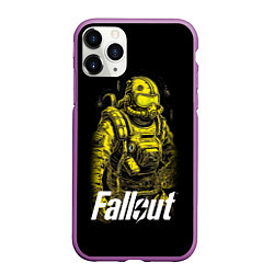Чехол iPhone 11 Pro матовый Poster Fallout, цвет: 3D-фиолетовый