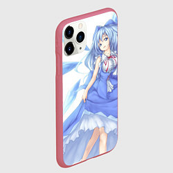 Чехол iPhone 11 Pro матовый Touhou Project Cirno Chiruno 9, цвет: 3D-малиновый — фото 2