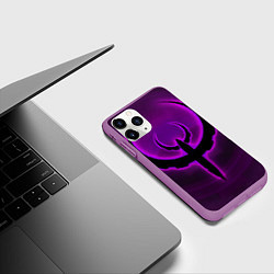 Чехол iPhone 11 Pro матовый Quake фиолетовый, цвет: 3D-фиолетовый — фото 2