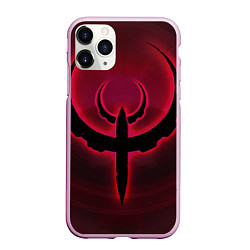 Чехол iPhone 11 Pro матовый Quake красный, цвет: 3D-розовый