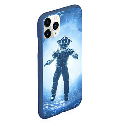 Чехол iPhone 11 Pro матовый Starfield lost in space, цвет: 3D-тёмно-синий — фото 2