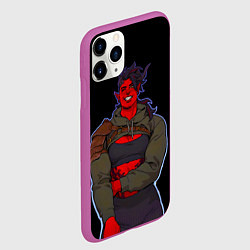 Чехол iPhone 11 Pro матовый Карлах - Baldurs gate 3, цвет: 3D-фиолетовый — фото 2