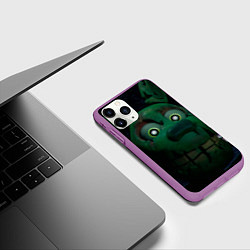 Чехол iPhone 11 Pro матовый Спрингтрап голова, цвет: 3D-фиолетовый — фото 2