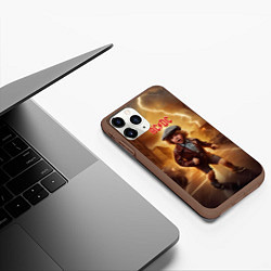 Чехол iPhone 11 Pro матовый ACDC boy, цвет: 3D-коричневый — фото 2