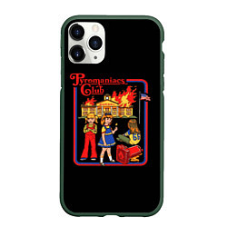Чехол iPhone 11 Pro матовый Игра со спичками - клуб пироманов, цвет: 3D-темно-зеленый