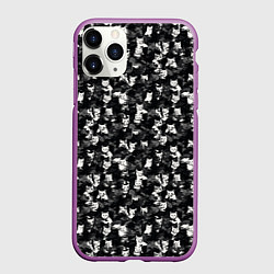 Чехол iPhone 11 Pro матовый Камуфляж с котиками