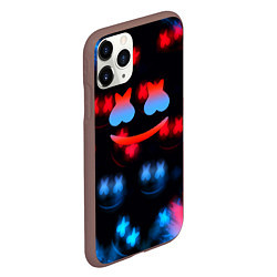 Чехол iPhone 11 Pro матовый Marshmello skibidi dob dob, цвет: 3D-коричневый — фото 2