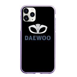 Чехол iPhone 11 Pro матовый Daewoo sport auto, цвет: 3D-светло-сиреневый