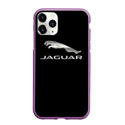 Чехол iPhone 11 Pro матовый Jaguar sport brend, цвет: 3D-фиолетовый