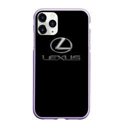 Чехол iPhone 11 Pro матовый Lexus brend sport, цвет: 3D-светло-сиреневый