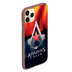 Чехол iPhone 11 Pro матовый Assassins Creed ussr, цвет: 3D-коричневый — фото 2