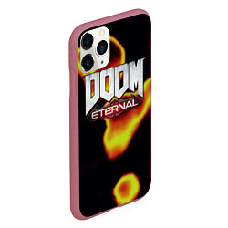 Чехол iPhone 11 Pro матовый Doom eternal mars, цвет: 3D-малиновый — фото 2