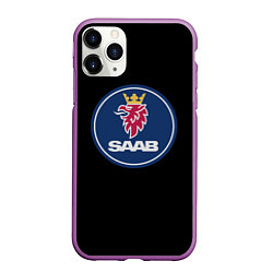 Чехол iPhone 11 Pro матовый Saab sport auto car