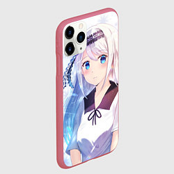 Чехол iPhone 11 Pro матовый Kaguya-sama wa Kokurasetai Кей Широгане, цвет: 3D-малиновый — фото 2