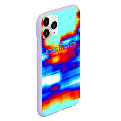 Чехол iPhone 11 Pro матовый Cs go gradient skin, цвет: 3D-светло-сиреневый — фото 2