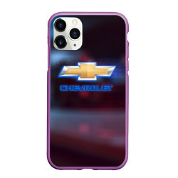 Чехол iPhone 11 Pro матовый Chevrolet sport auto brend, цвет: 3D-фиолетовый