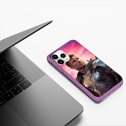 Чехол iPhone 11 Pro матовый William Glen Harold Herrington, цвет: 3D-фиолетовый — фото 2