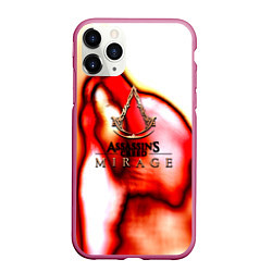 Чехол iPhone 11 Pro матовый Assassins Creed mirage exclusive, цвет: 3D-малиновый