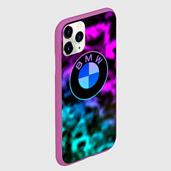 Чехол iPhone 11 Pro матовый Bmw anime, цвет: 3D-фиолетовый — фото 2