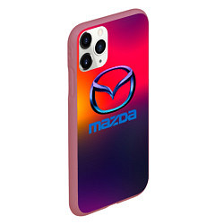 Чехол iPhone 11 Pro матовый Mazda gradient, цвет: 3D-малиновый — фото 2