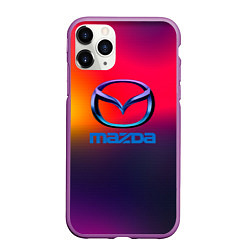 Чехол iPhone 11 Pro матовый Mazda gradient
