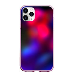 Чехол iPhone 11 Pro матовый Гградиент красный и синий, цвет: 3D-розовый