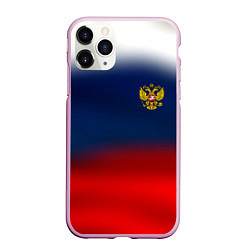 Чехол iPhone 11 Pro матовый Символика России герб