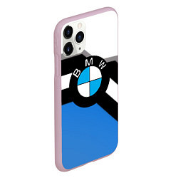 Чехол iPhone 11 Pro матовый Bmw sport geometry, цвет: 3D-розовый — фото 2