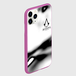 Чехол iPhone 11 Pro матовый Assassins Creed logo texture, цвет: 3D-фиолетовый — фото 2