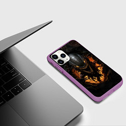 Чехол iPhone 11 Pro матовый Монстр внутри меня, цвет: 3D-фиолетовый — фото 2