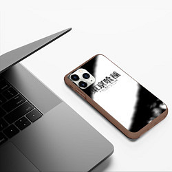 Чехол iPhone 11 Pro матовый Tokyo Ghoul аниме логотипы, цвет: 3D-коричневый — фото 2