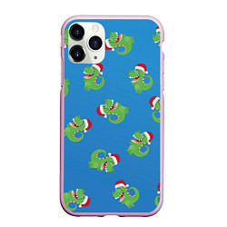 Чехол iPhone 11 Pro матовый Новогодний дракончик